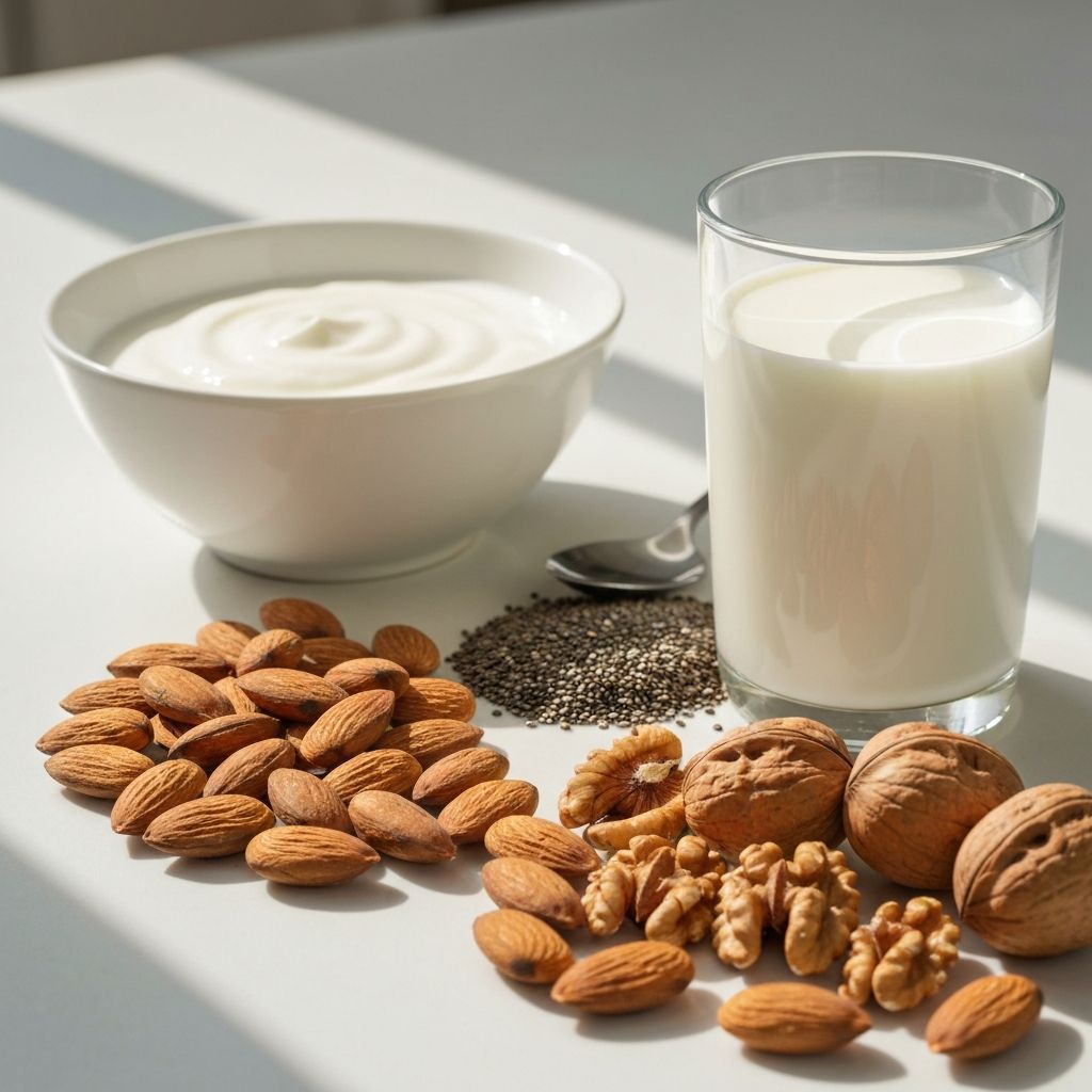 Mléčné produkty a semínka